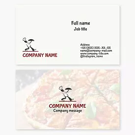 Restaurant Waiter Business Card Template