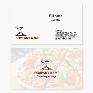 Restaurant Waiter Business Card Template