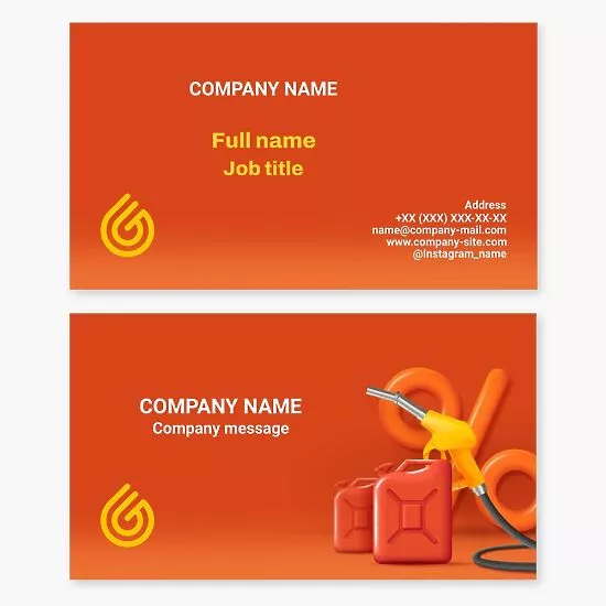 Fuel Business Card Template