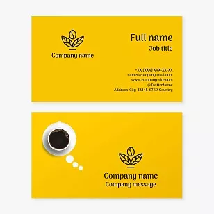 Coffee Shop Business Card