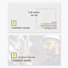 Electrician Business Card Template