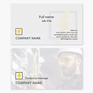 Electrician Business Card Template