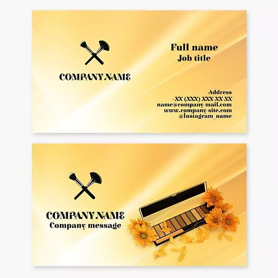 Cosmetics Shop | Makeup Artist | Business Card Template