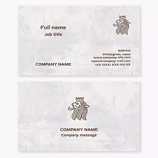 Royale Lion Business Card Template