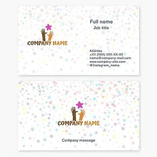 Business card template. Child Development Center.