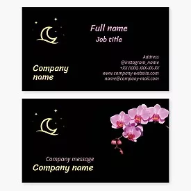 Business card template Sleep products