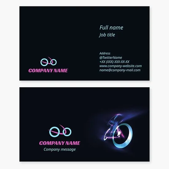 Cycling Business Card Template