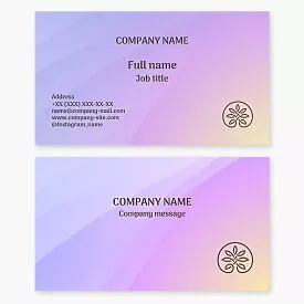 Generic Company Logo Business Card Template