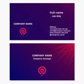 Generic Purple Business Card Template