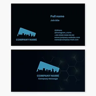 Business card template City