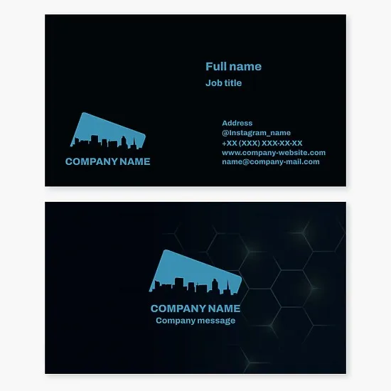 Business card template City