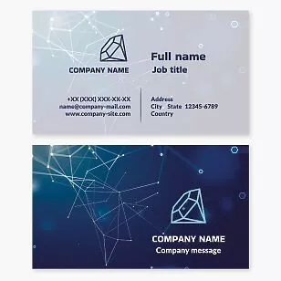 Diamond Tech Networking Business Card Template