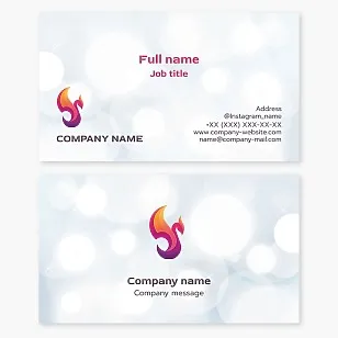 Phoenix Bird Business Card Template