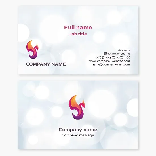 Phoenix Bird Business Card Template