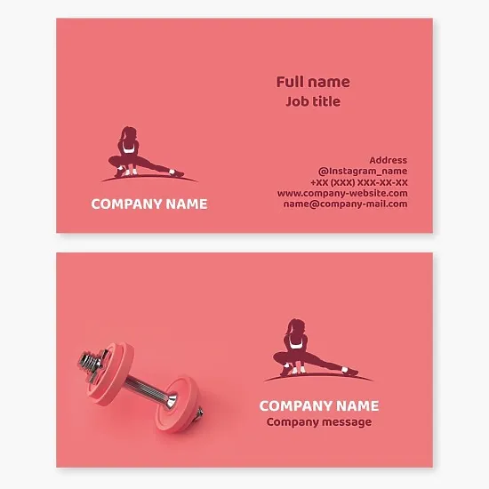 Fitness Business Card Template