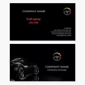 Automotive Business Card Template