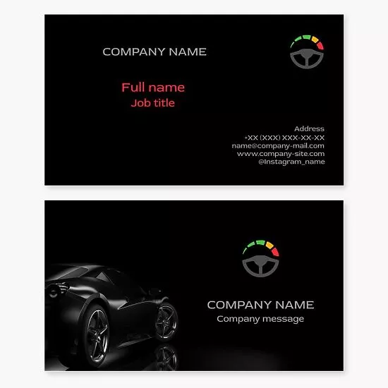 Automotive Business Card Template