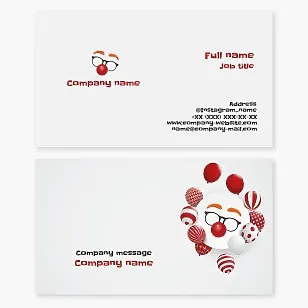 Clown Entertainer Business Card Template