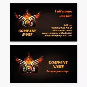 Business card template Car