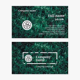 Simple Green Leafe Business Card