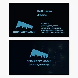 Business card template City