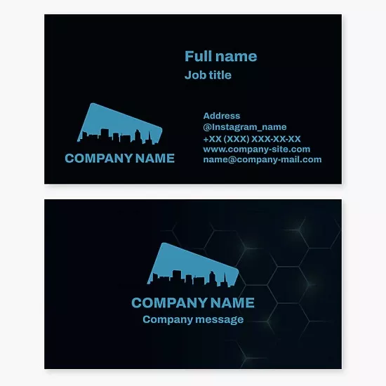 Business card template City