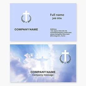 Business card template. Orthodox Church.