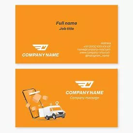 Delivery Service Business Card Template