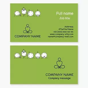 Yoga Business Card Template