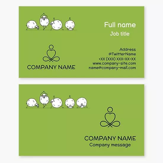 Yoga Business Card Template