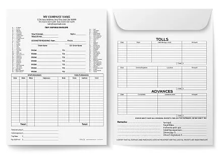 Driver's Report Envelope