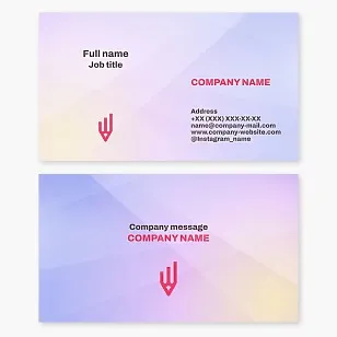 Business card template. Creative studio.