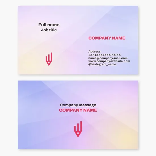 Business card template. Creative studio.