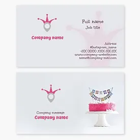 Business card template Event studio for children