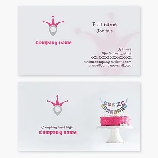 Business card template Event studio for children