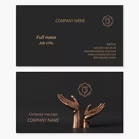 Bronze Rose Logo | Jewelry Business Card Template