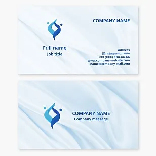 Business card template. Medical clinic, family psychologist, entertainment center, dance studio.