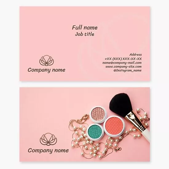 Makeup Business Card Template