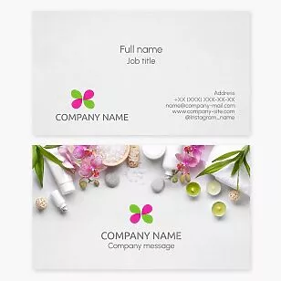 Saloon & Spa Business Card Template