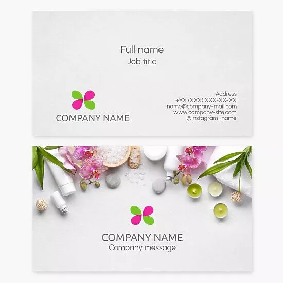 Saloon & Spa Business Card Template