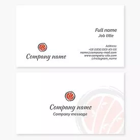 Sushi Business Card Template