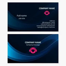 Love Music Headphones Business Card Template