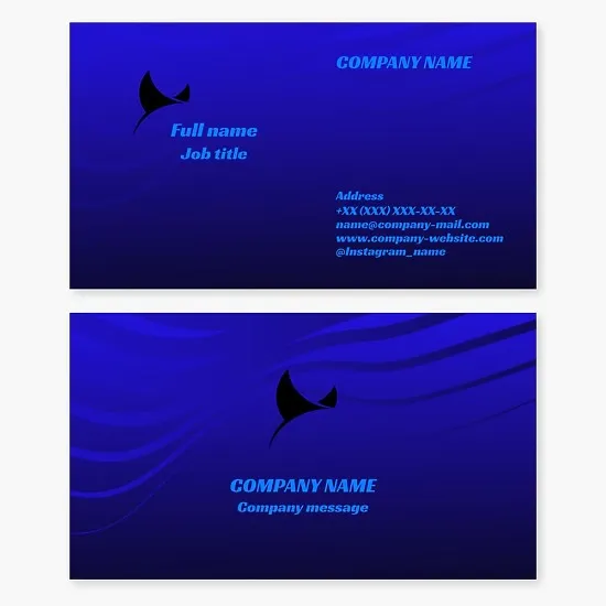AquariumStingray Aquarium-Zoo business card template. Abstract. Symbol of freedom, protection, wisdom, strength, mystery, and spiritual guidance. Zoo Stingray Business Card Template