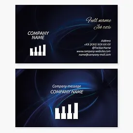 Business card template Piano, music