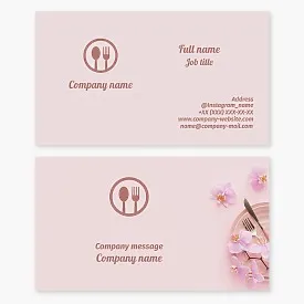 Business card template Cafe, restaurant