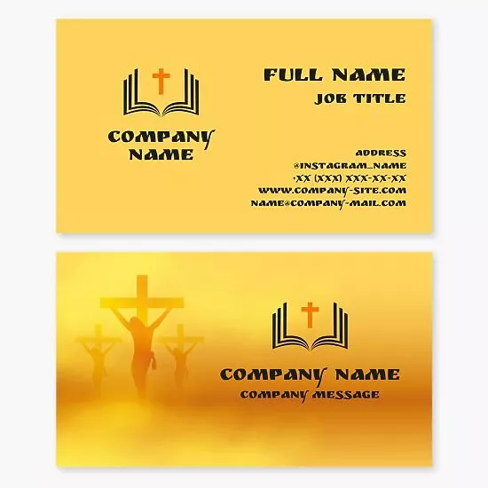 Christian Business Card Template