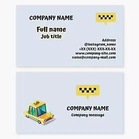 Taxi Service Business Card Template