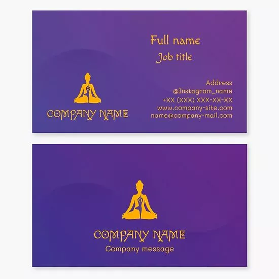 Buddhist Business Card Template