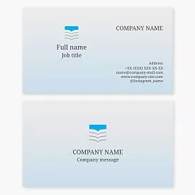 Abstract Book Business Card Template