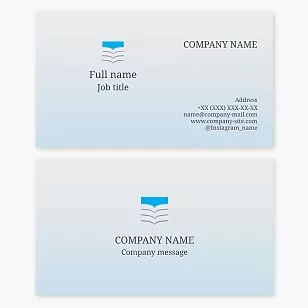 Abstract Book Business Card Template